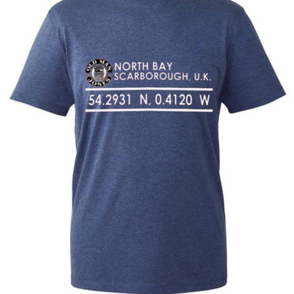 STITCHED COORDINATES LOGO TEE – Navy Marl - Image 2