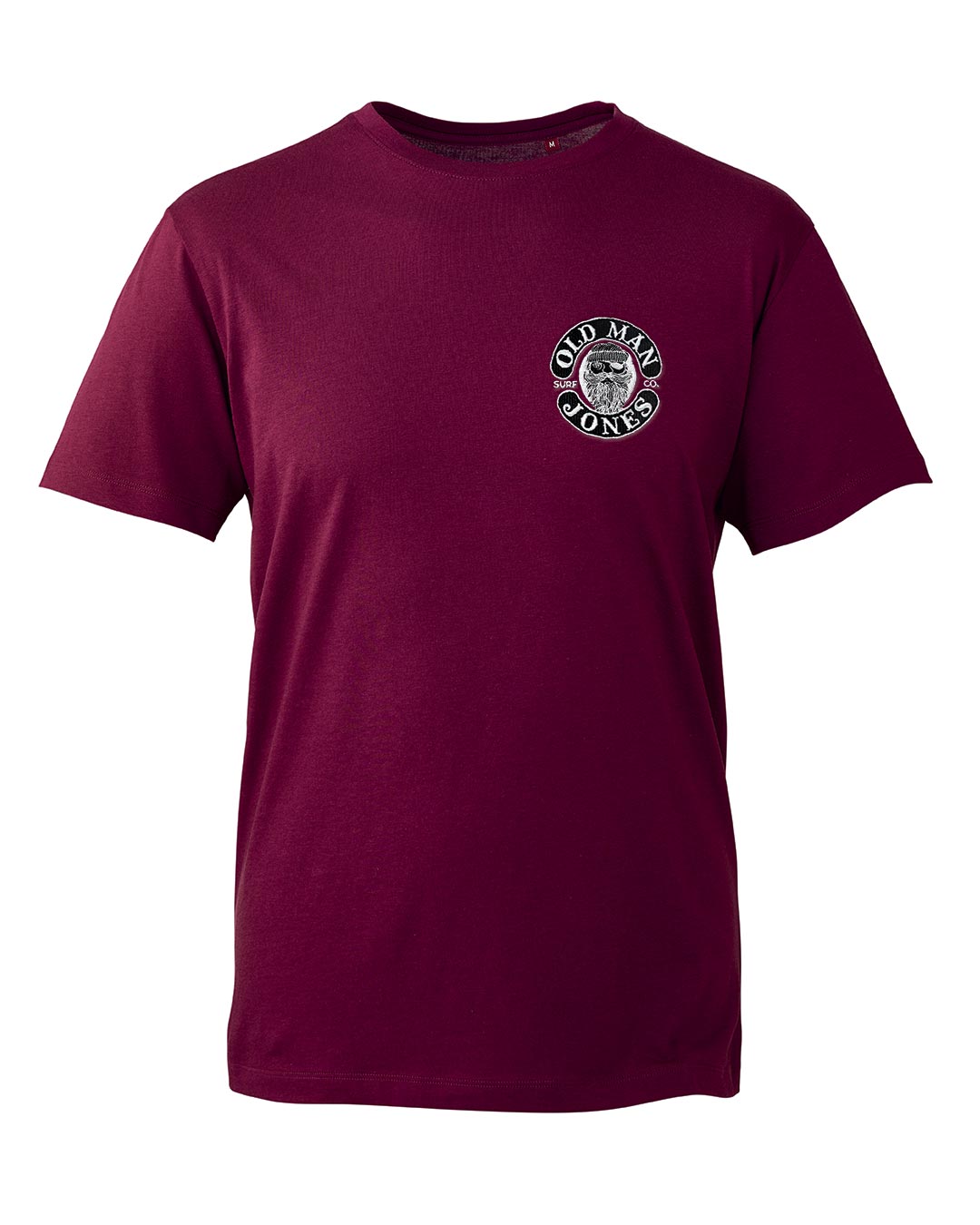 STITCHED COORDINATES LOGO TEE – Burgundy