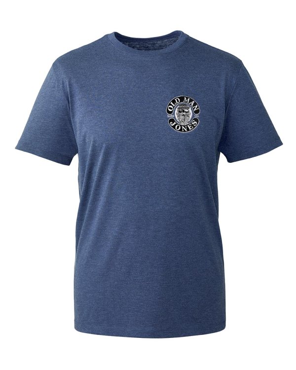 STITCHED COORDINATES LOGO TEE – Navy Marl