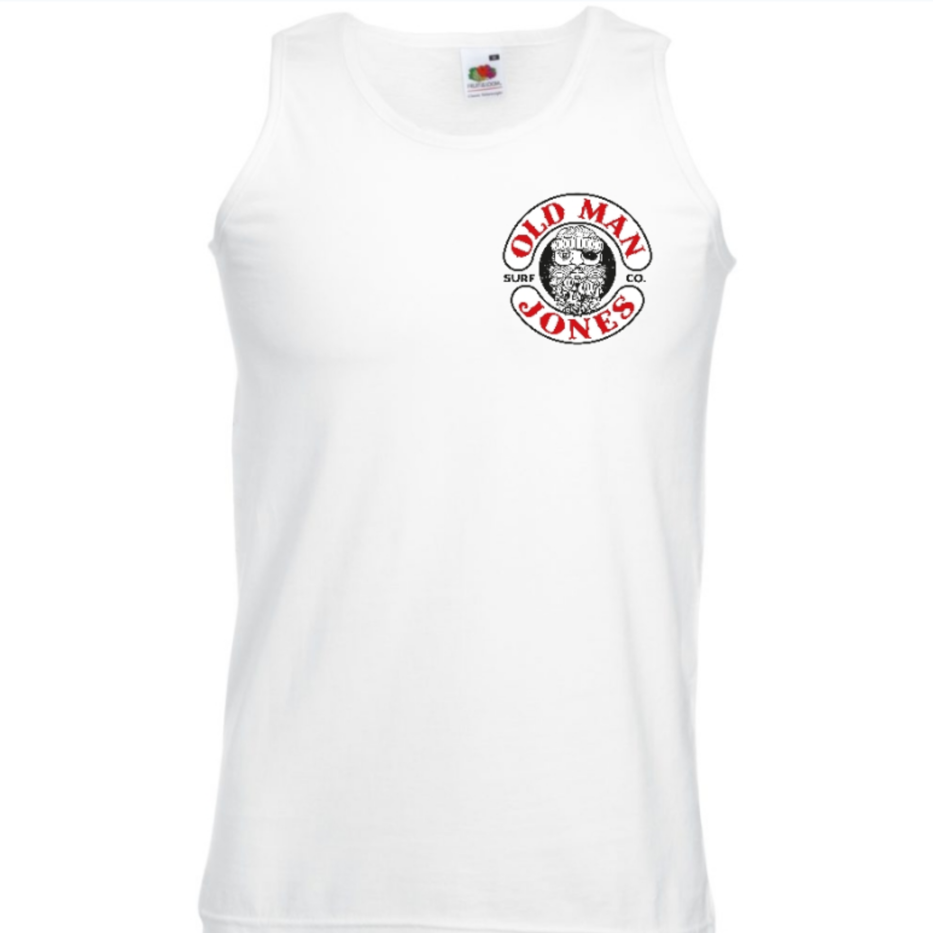 Lightweight Sports Vest Small Logo - White