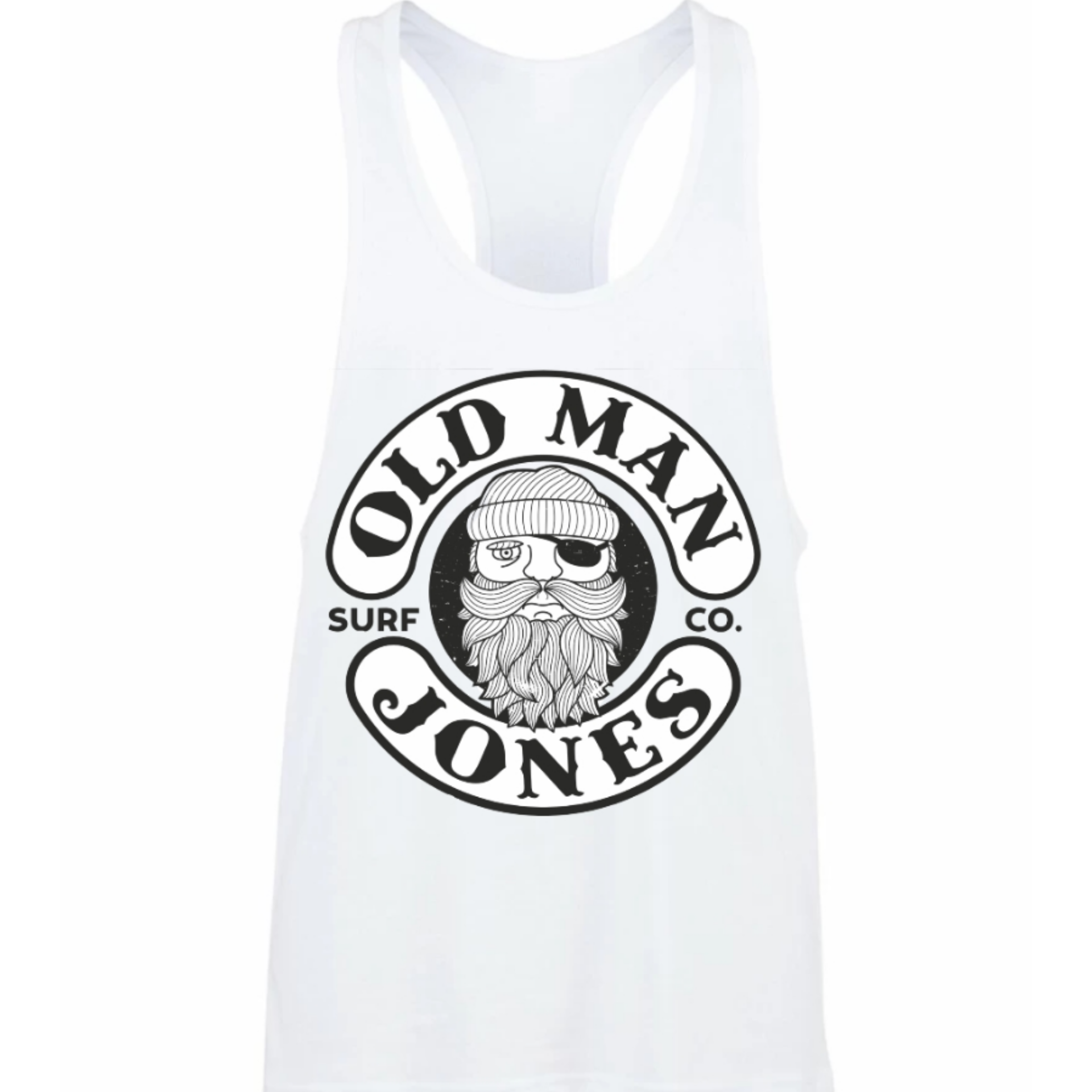 Muscle Cut Racerback Vest - White - Image 2