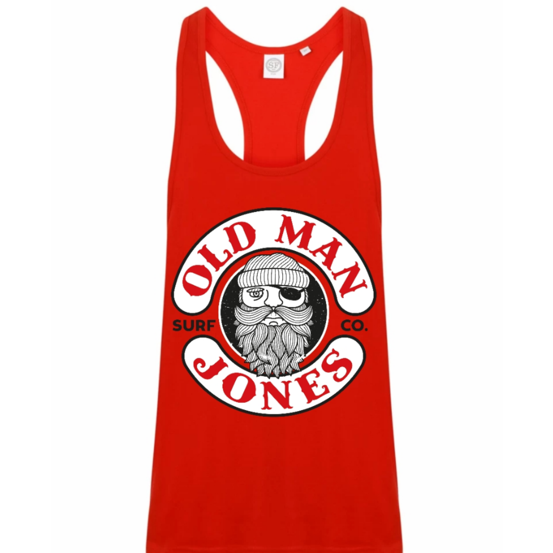 Muscle Cut Racerback Vest - Red