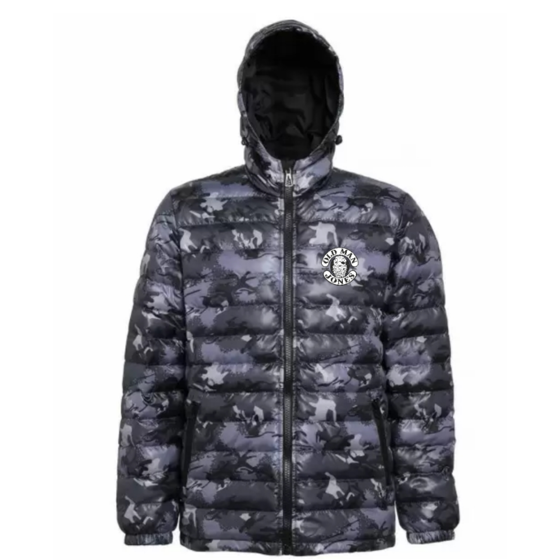 Padded Jacket - Quilted Lining - Camo / Grey - Image 2