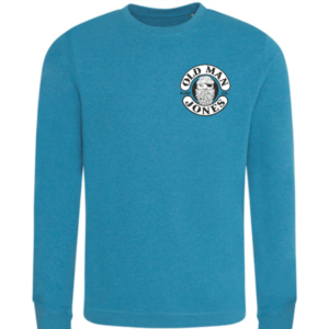 Stitched Logo Cotton Sweater - Ink Blue