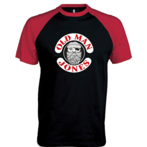 Baseball Style Tee - Red/Black