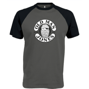 Baseball Style Tee - Black/Slate Grey