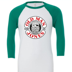 Baseball Tee 3/4 Sleeve - White/Kelly