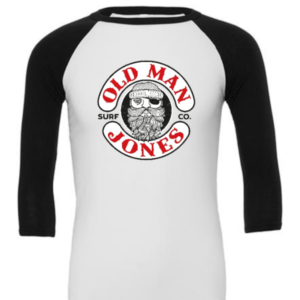 Baseball Tee 3/4 Sleeve - White/Black