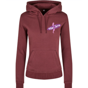 Miss Jones Stitched Logo - Cherry - 100% Organic