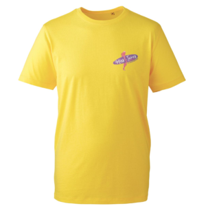 Miss Jones Stitched Logo - Yellow - Organic Tee