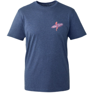 Miss Jones Stitched Logo - Navy Marl - Organic Tee