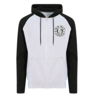 Baseball Style - Grey & Black - Zip Up