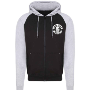 Baseball Style - Black & Grey - Zip Up