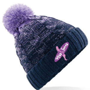 Miss Jones - Ombre Beanie - Lavender / French Navy
