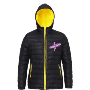 Miss Jones - Padded Jacket - Black / Yellow