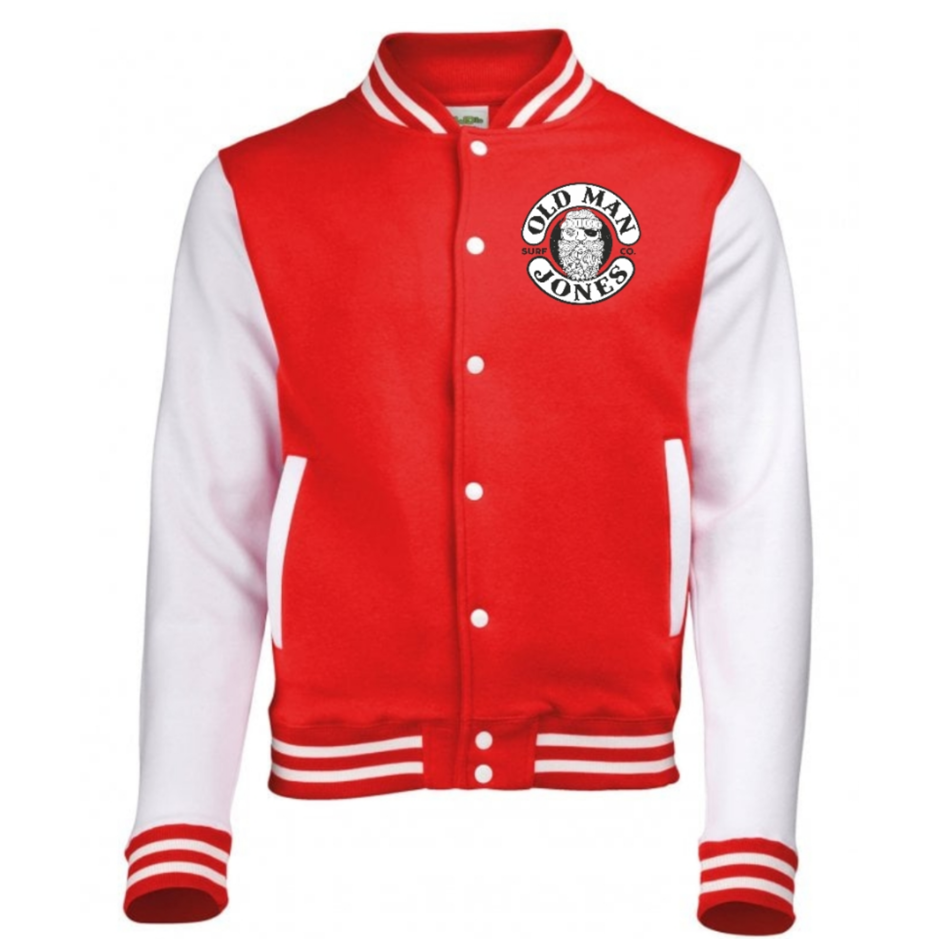 Varsity Jacket - Classic American- Red / White