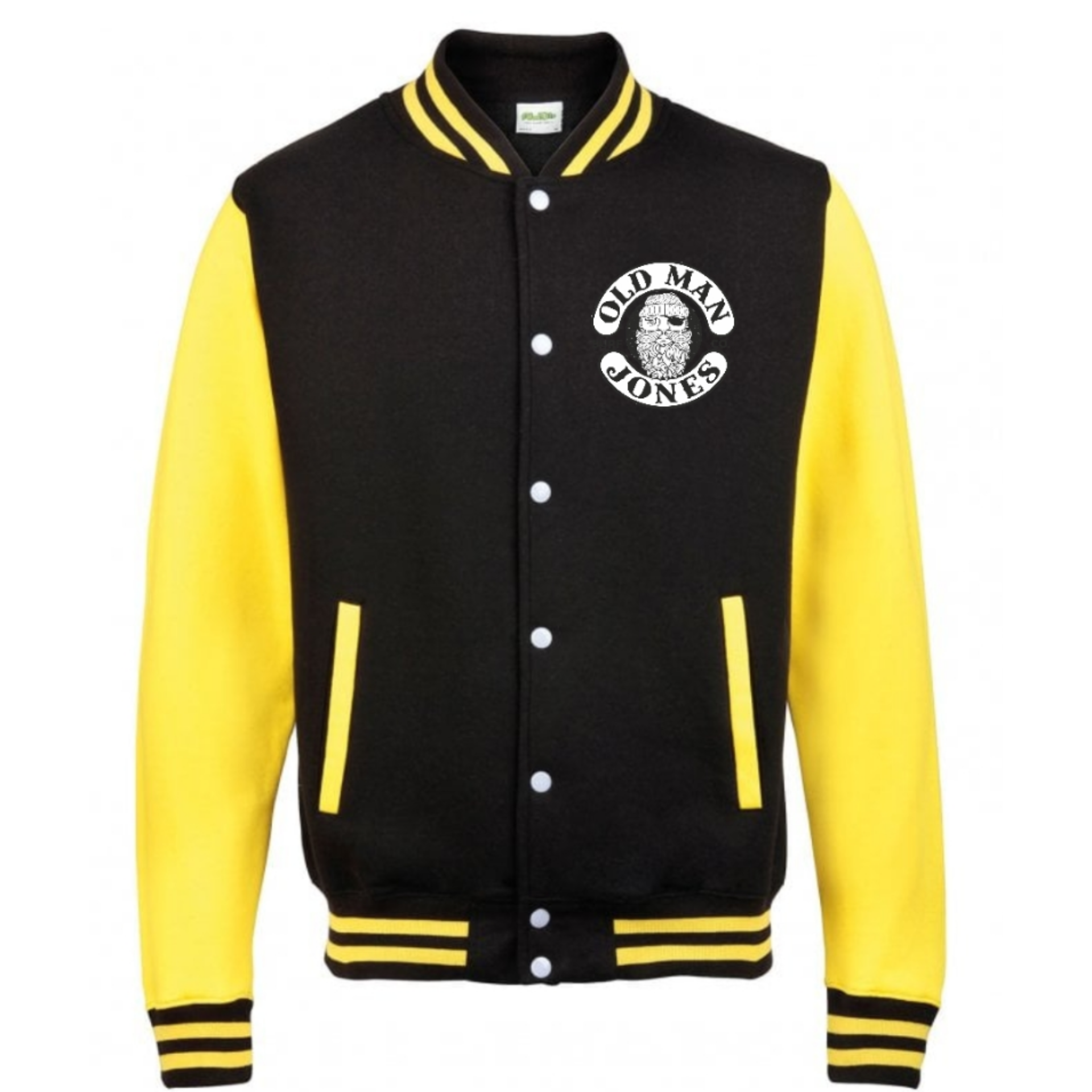 Varsity Jacket - Classic American- Black / Yellow
