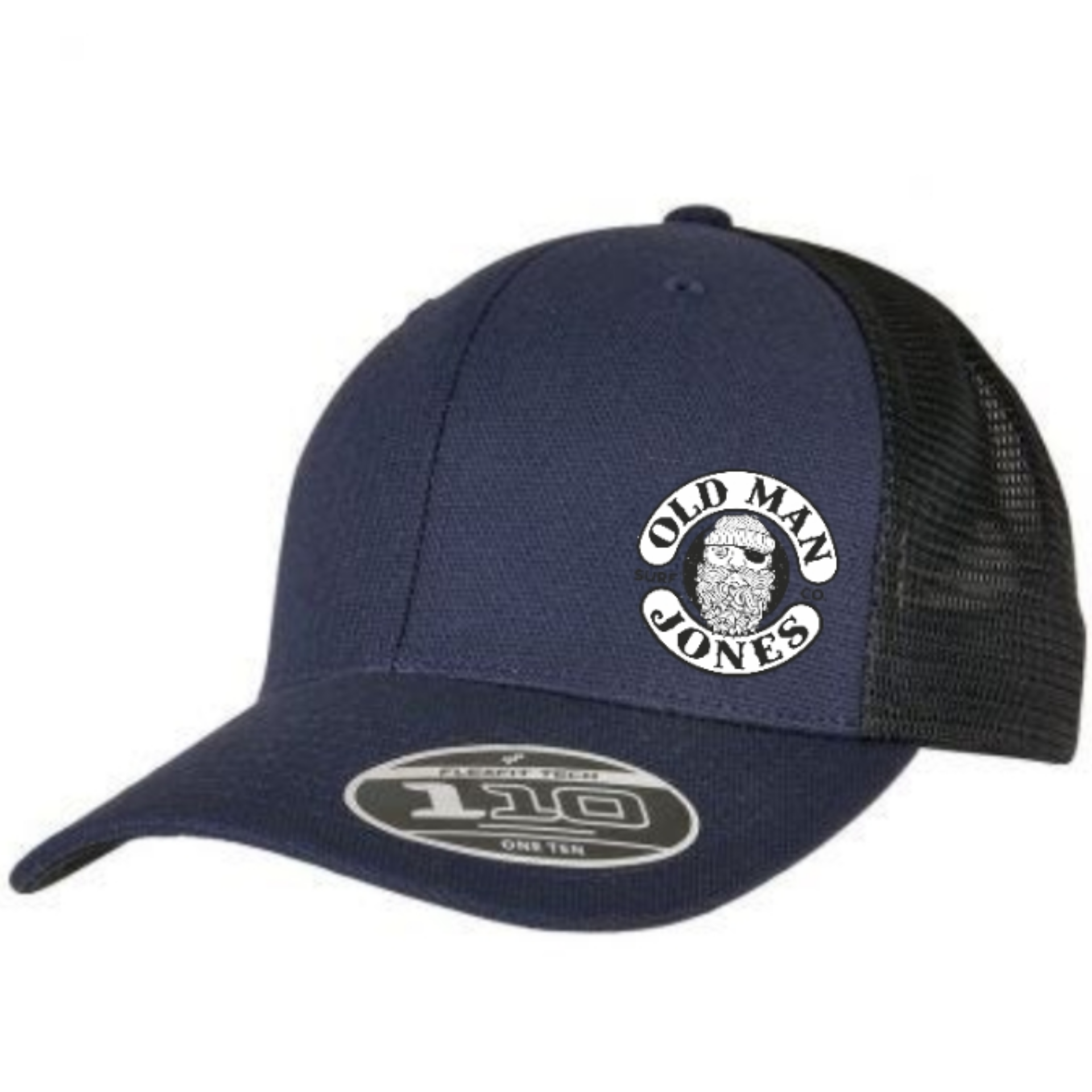 Canvas Trucker Snapback - Navy - Image 2
