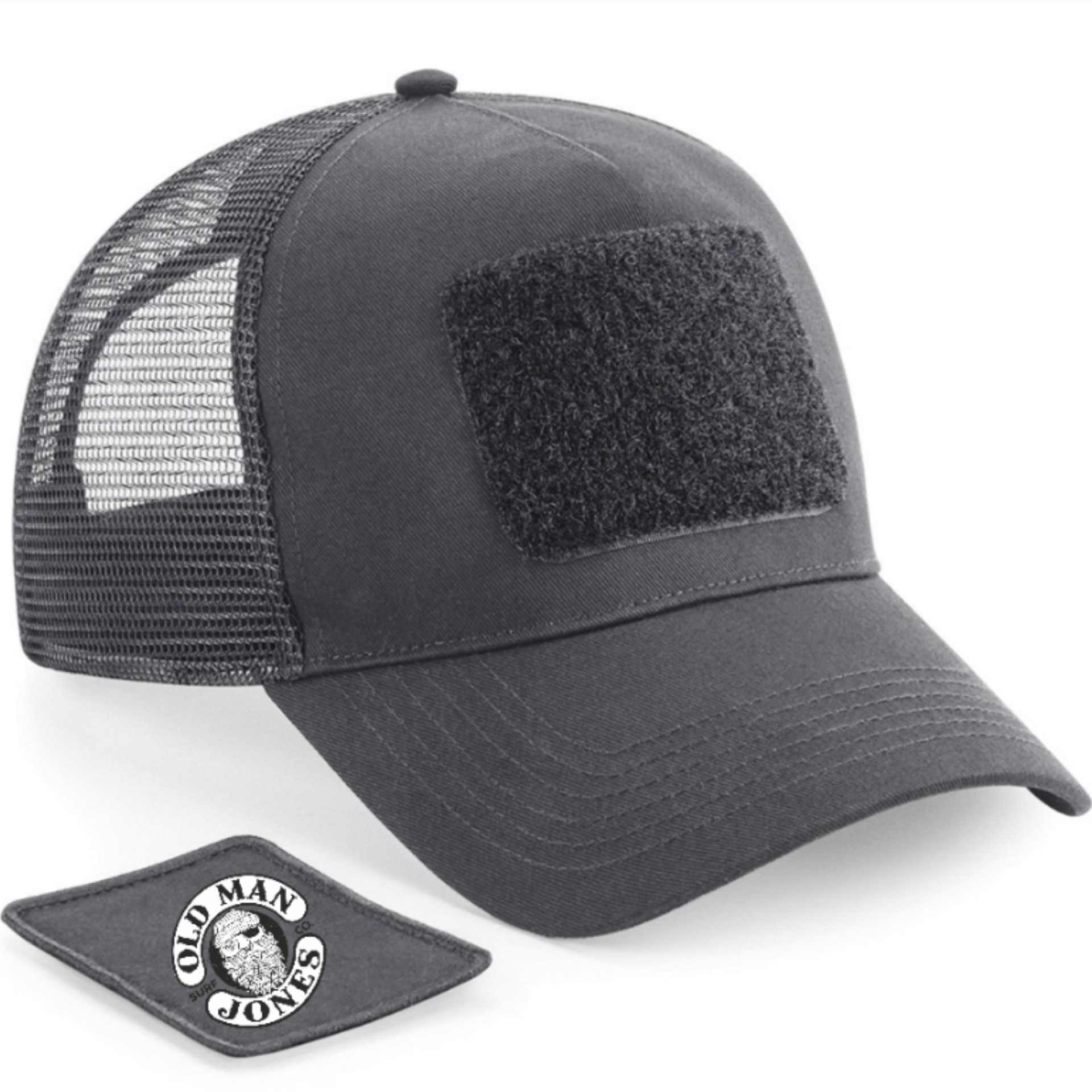 Patch Trucker Snapback - Graphite Gray