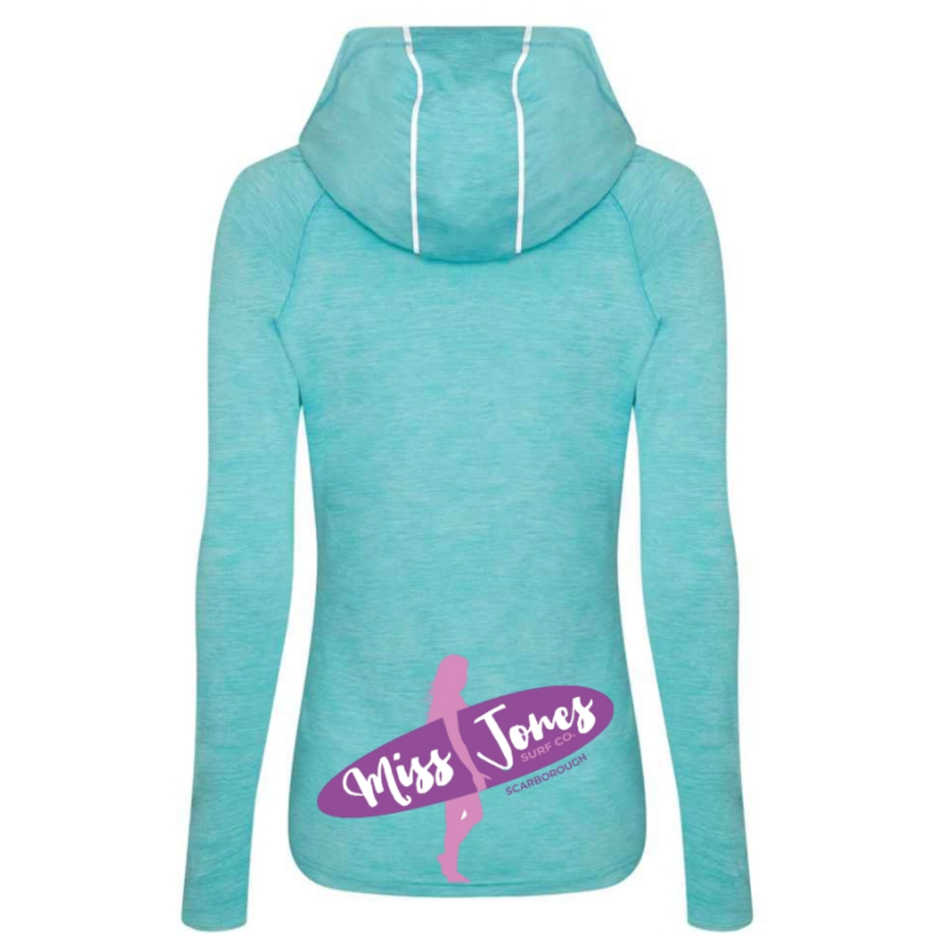 Miss Jones Logo - Ocean Blue - Cowl Neck - Image 2