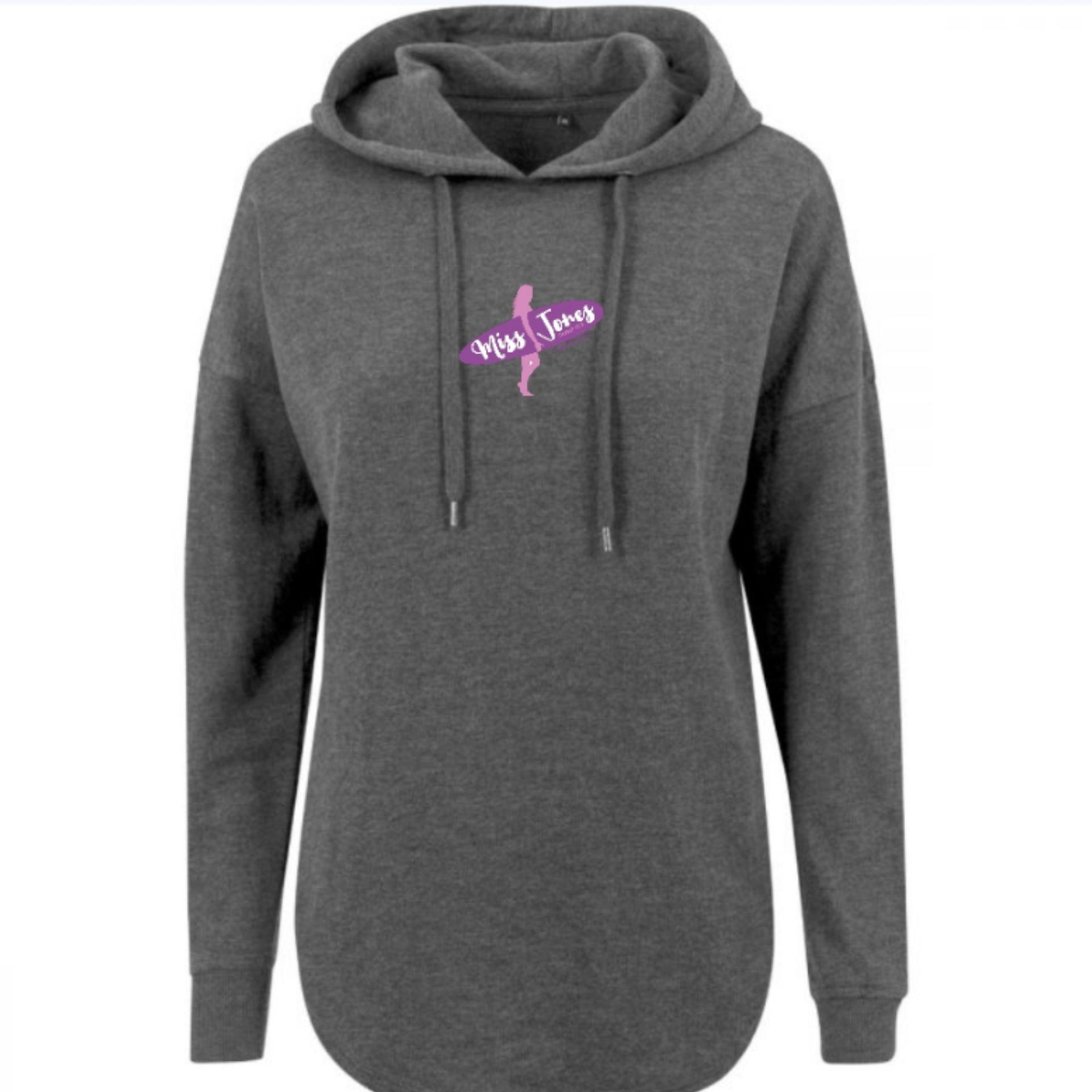 Miss Jones Stitched Logo - Charcoal - Oversized