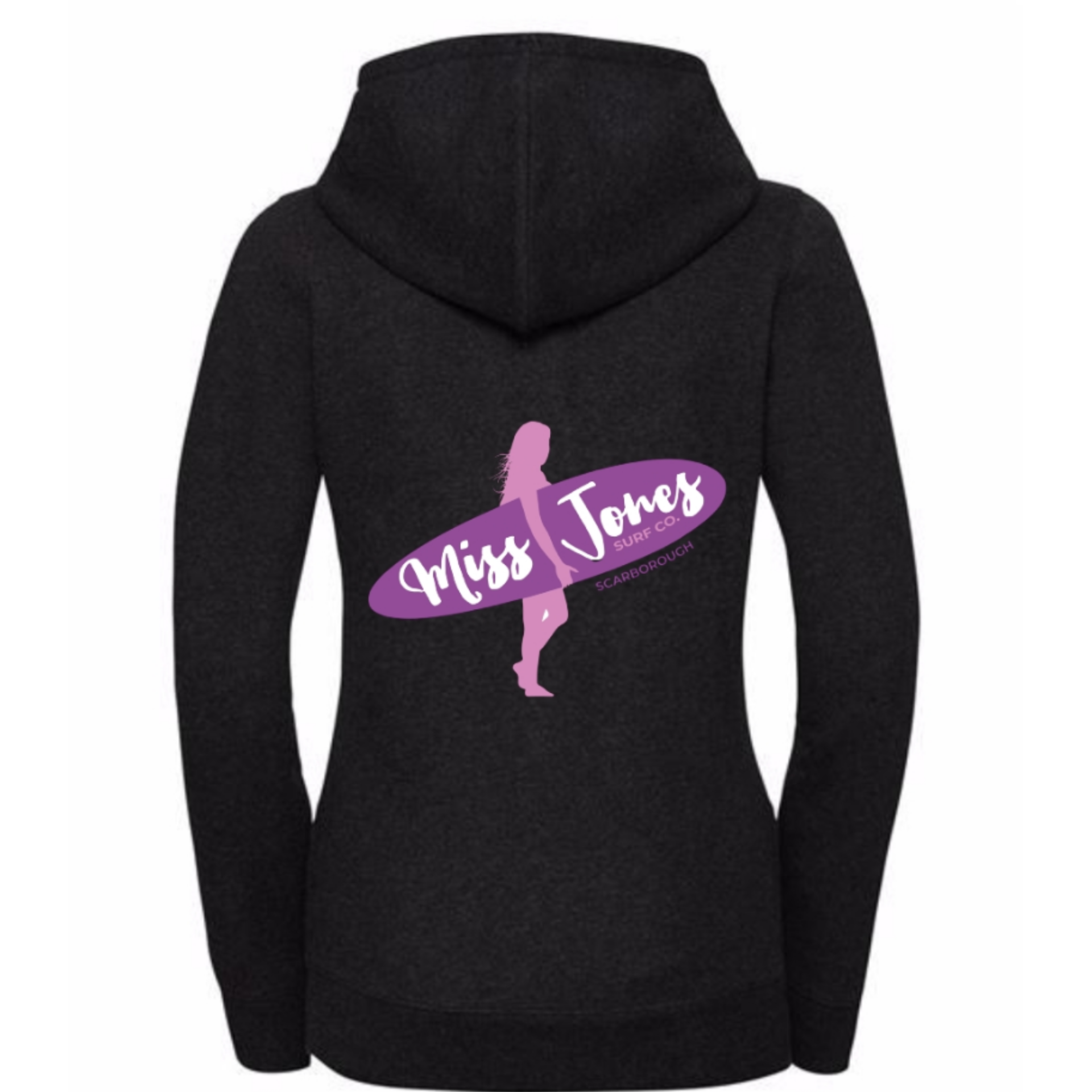 Miss Jones Stitched Logo - Charcoal - Zipped - Image 2