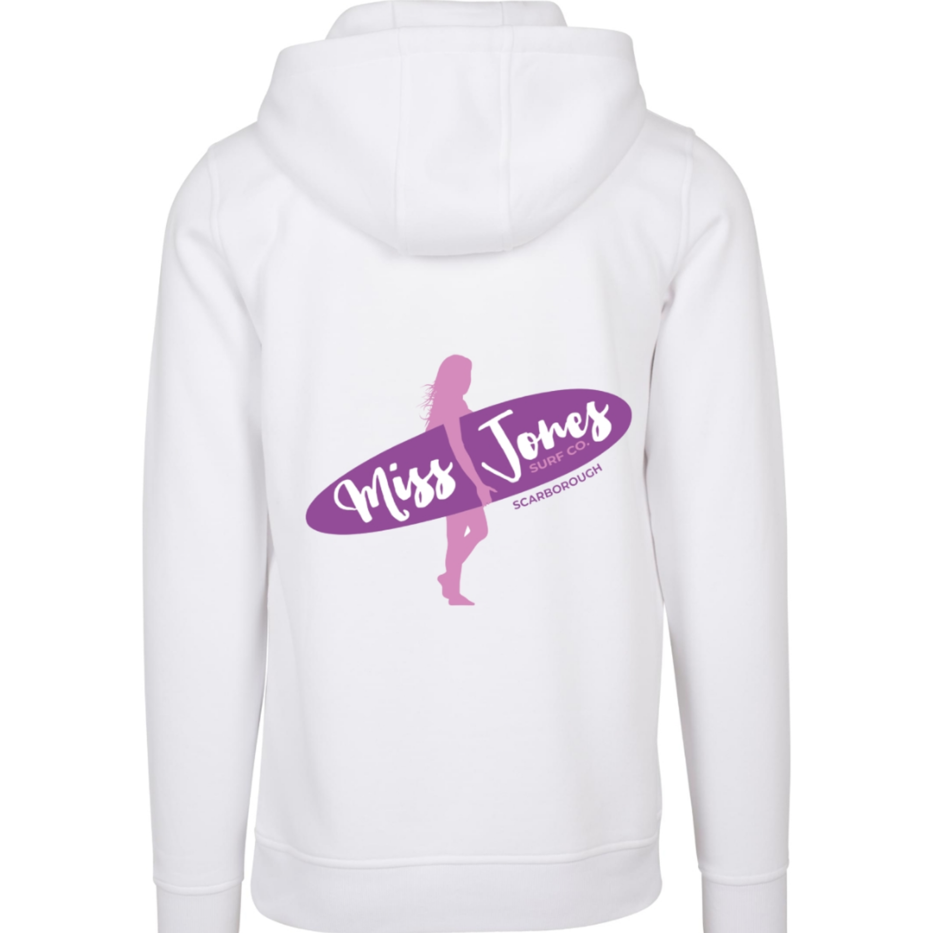 Miss Jones Stitched Logo - White - 100% Organic - Image 2