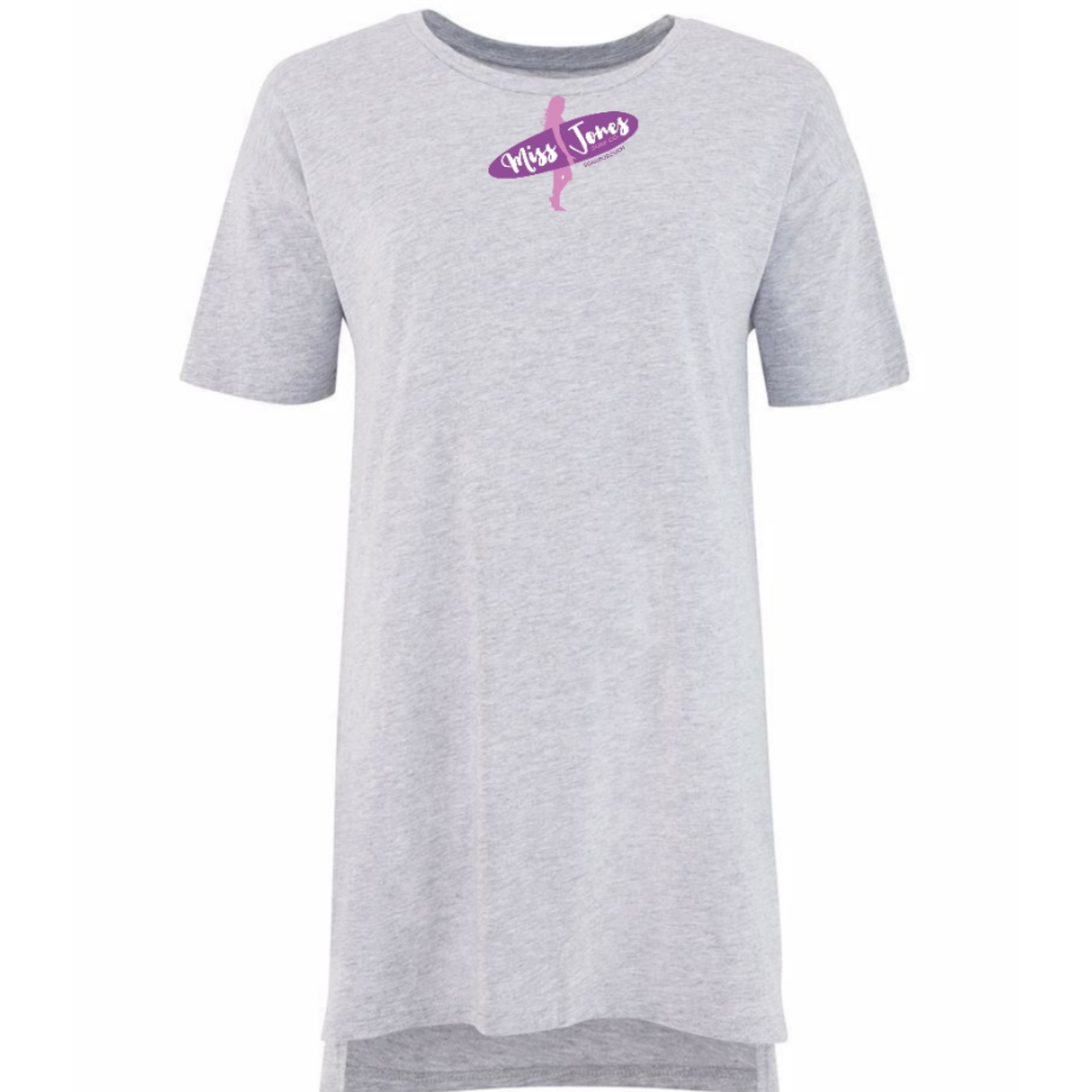 Miss Jones - Grey - Oversized Lounge Tee