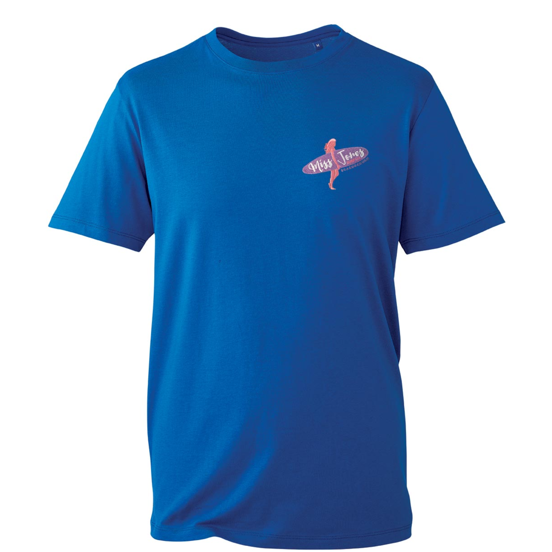 Miss Jones Stitched Logo - Royal - Organic Tee