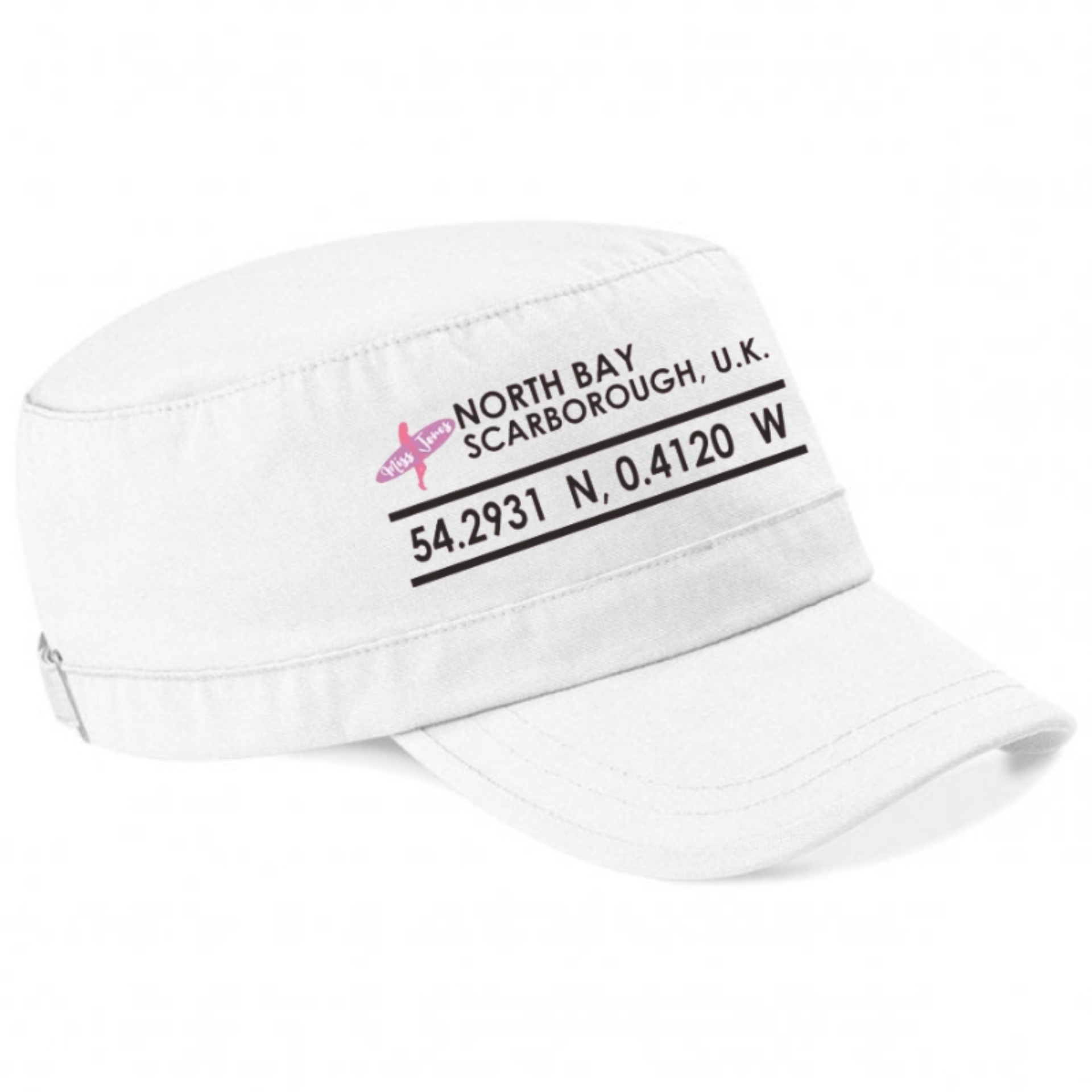 Miss Jones - Army Cap - White