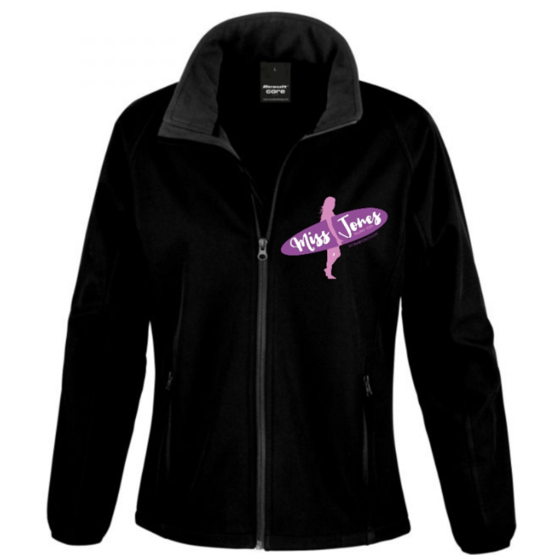 Miss Jones - Core Softshell Jacket - Black / Black