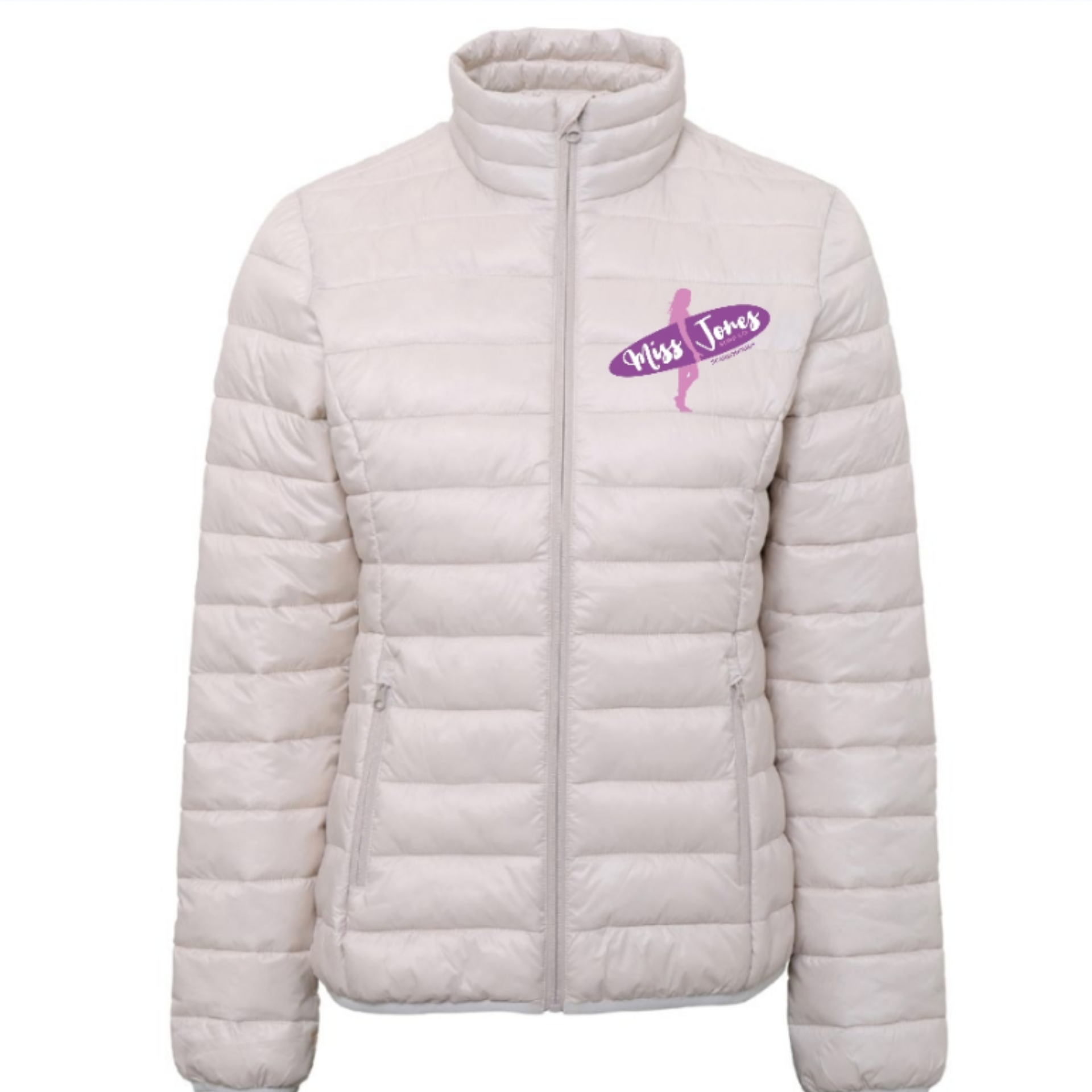 Miss Jones - Terrain Padded Jacket - Oyster White