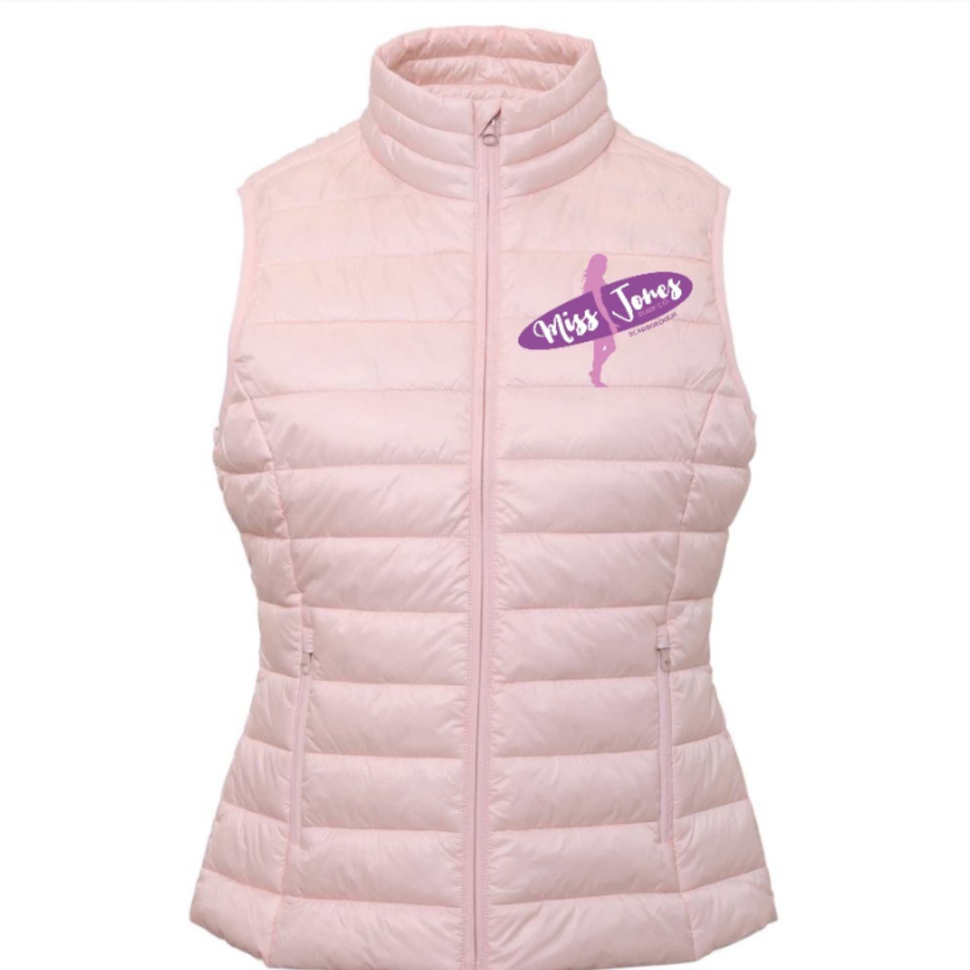 Miss Jones - Terrain Padded Gilet - Cloud Pink