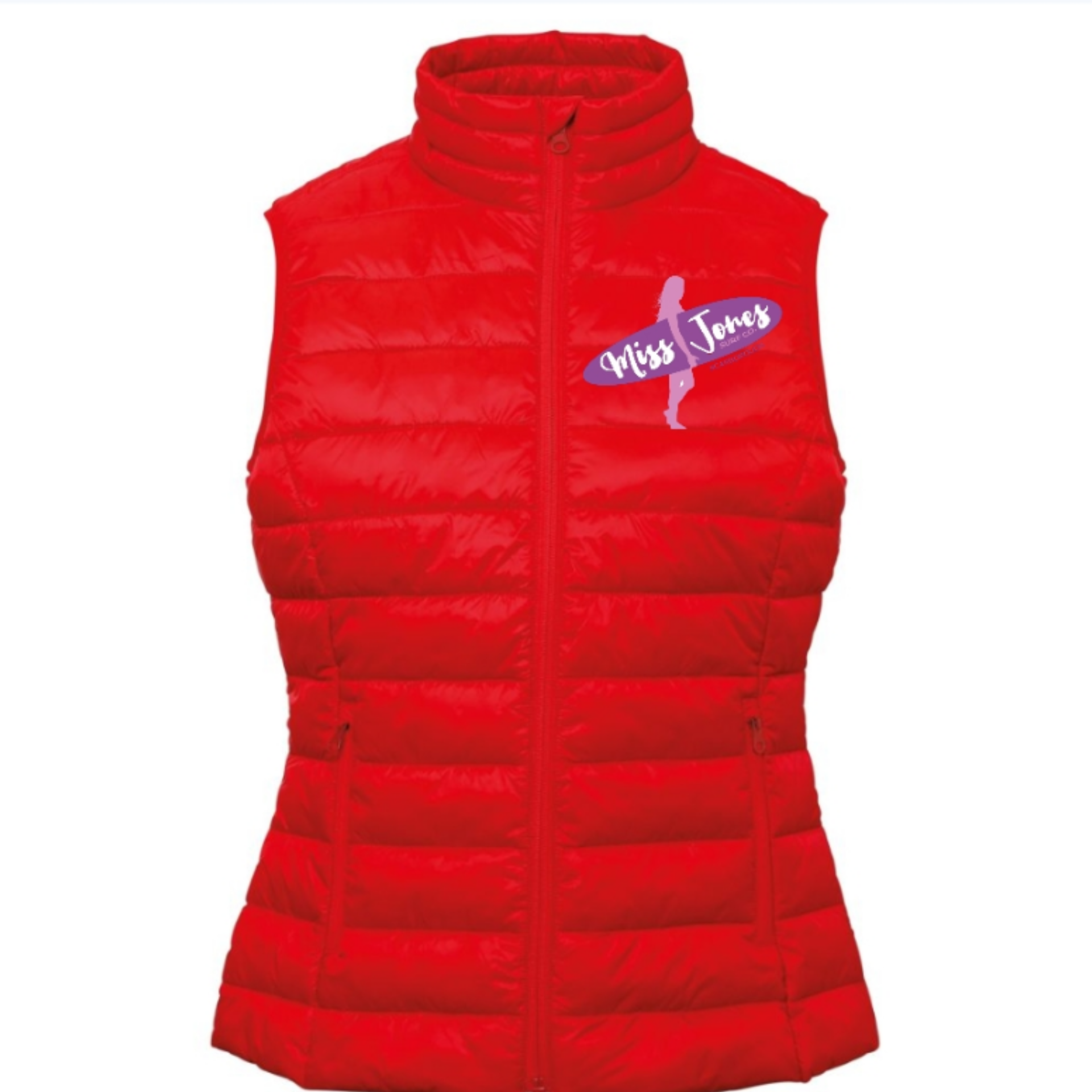 Miss Jones - Terrain Padded Gilet - Red