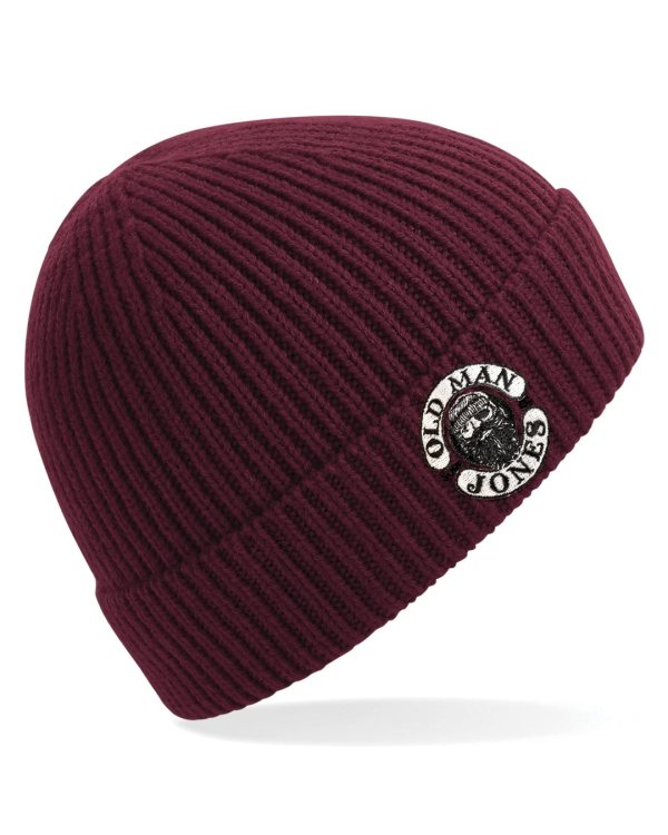 Chunky adult Ribbed Beanie - Burgundy