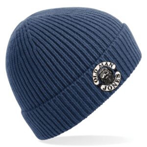 Chunky adult Ribbed Beanie - Steel Blue