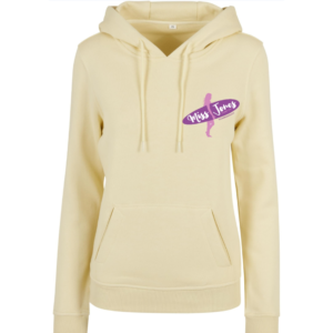 Miss Jones Stitched Logo - Soft Yellow - 100% Organic