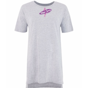 Miss Jones - Grey - Oversized Lounge Tee