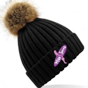 Miss Jones - Fur Pom Pom - Black