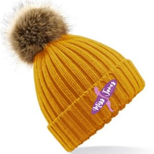 Miss Jones - Fur Pom Pom - Mustard