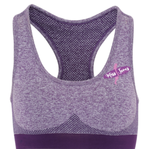 Miss Jones - Seamless 3D Sports Bra - Purple