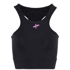 Miss Jones - Mid Length Sports Bra - Black