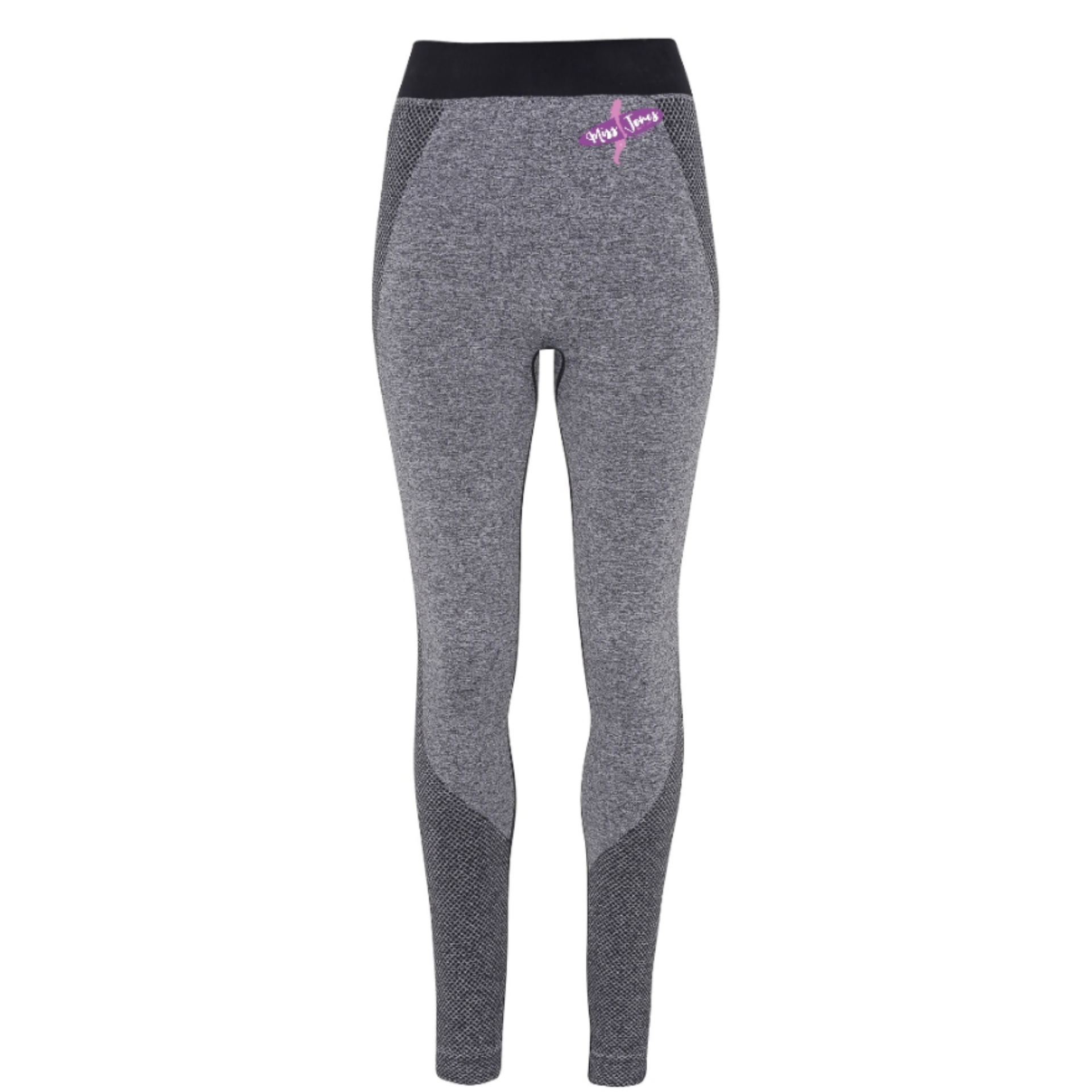 Miss Jones - 3D Fit Seamless Sports Leggings - Charcoal