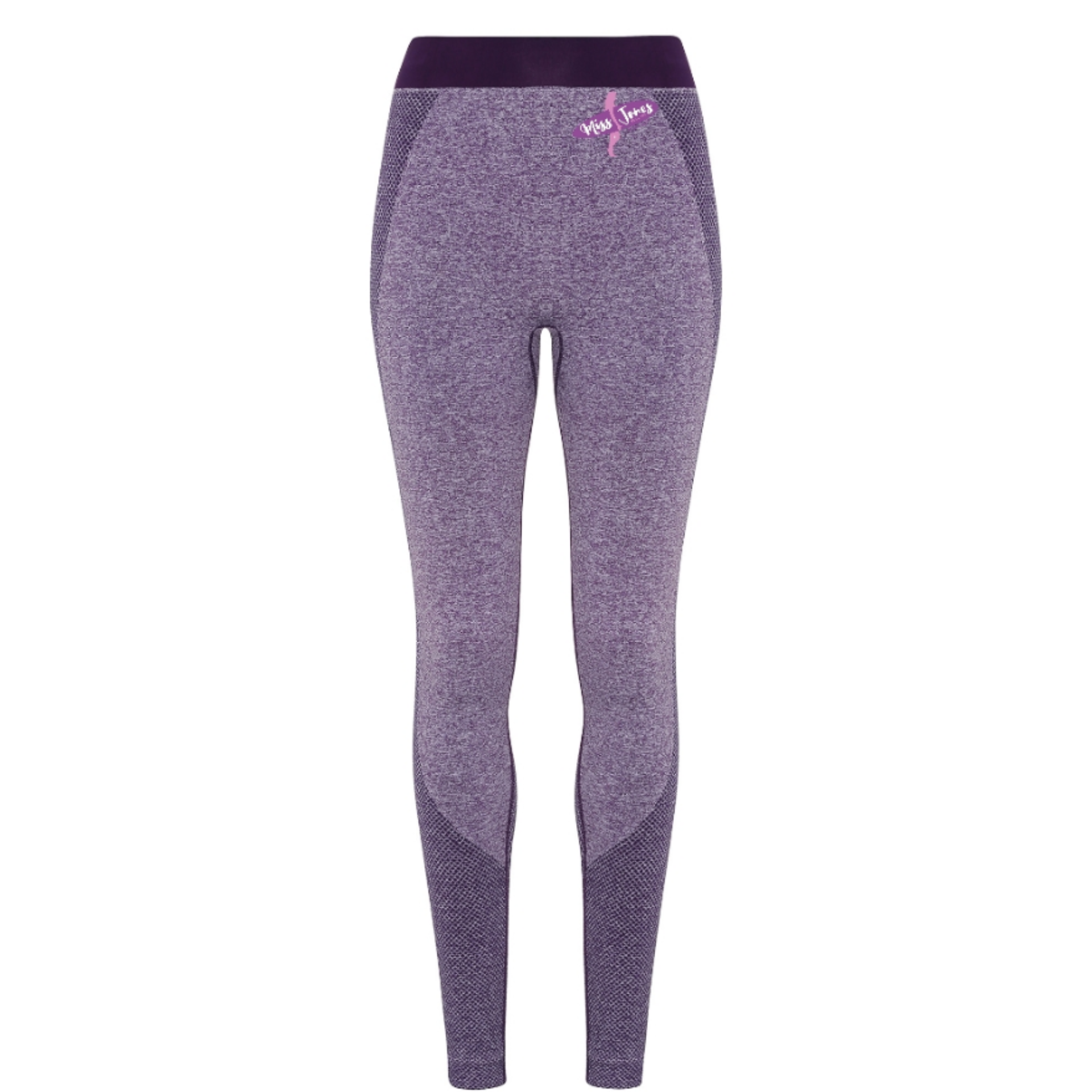 Miss Jones - 3D Fit Seamless Sports Leggings  - Purple