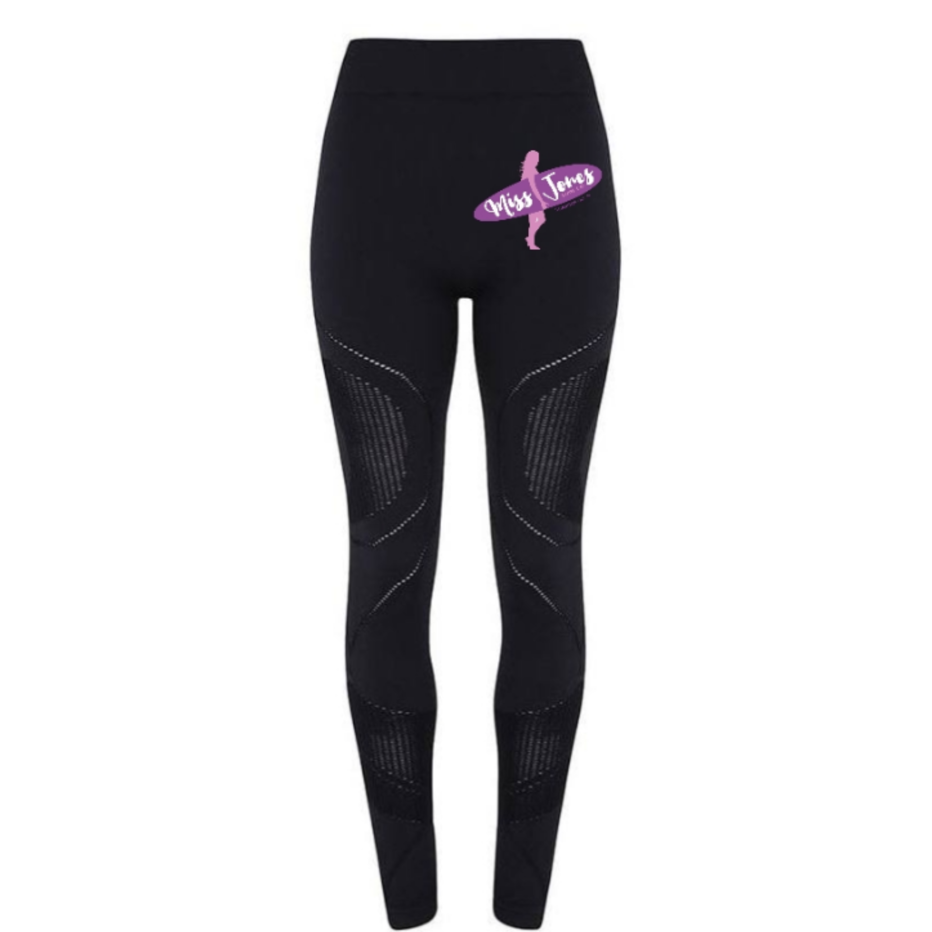 Miss Jones - 3D Seamless Reveal Leggings  - Black