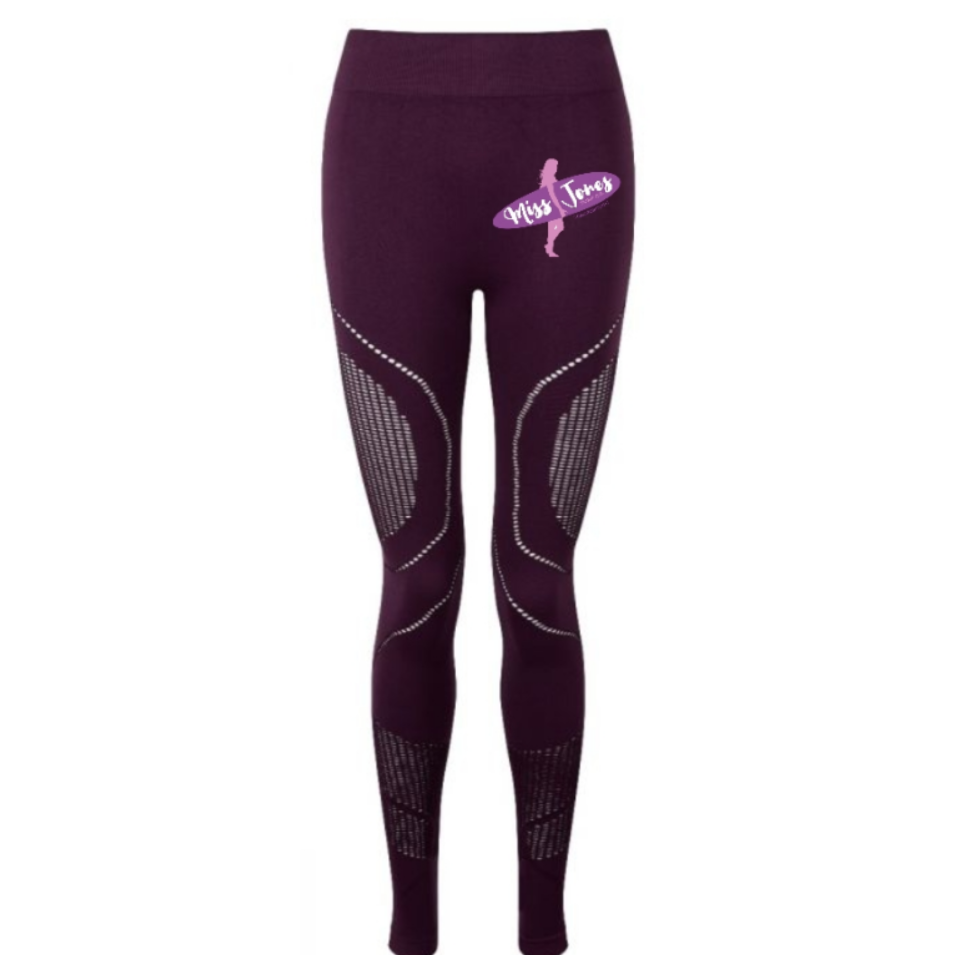 Miss Jones - 3D Seamless Reveal Leggings  - Mulberry