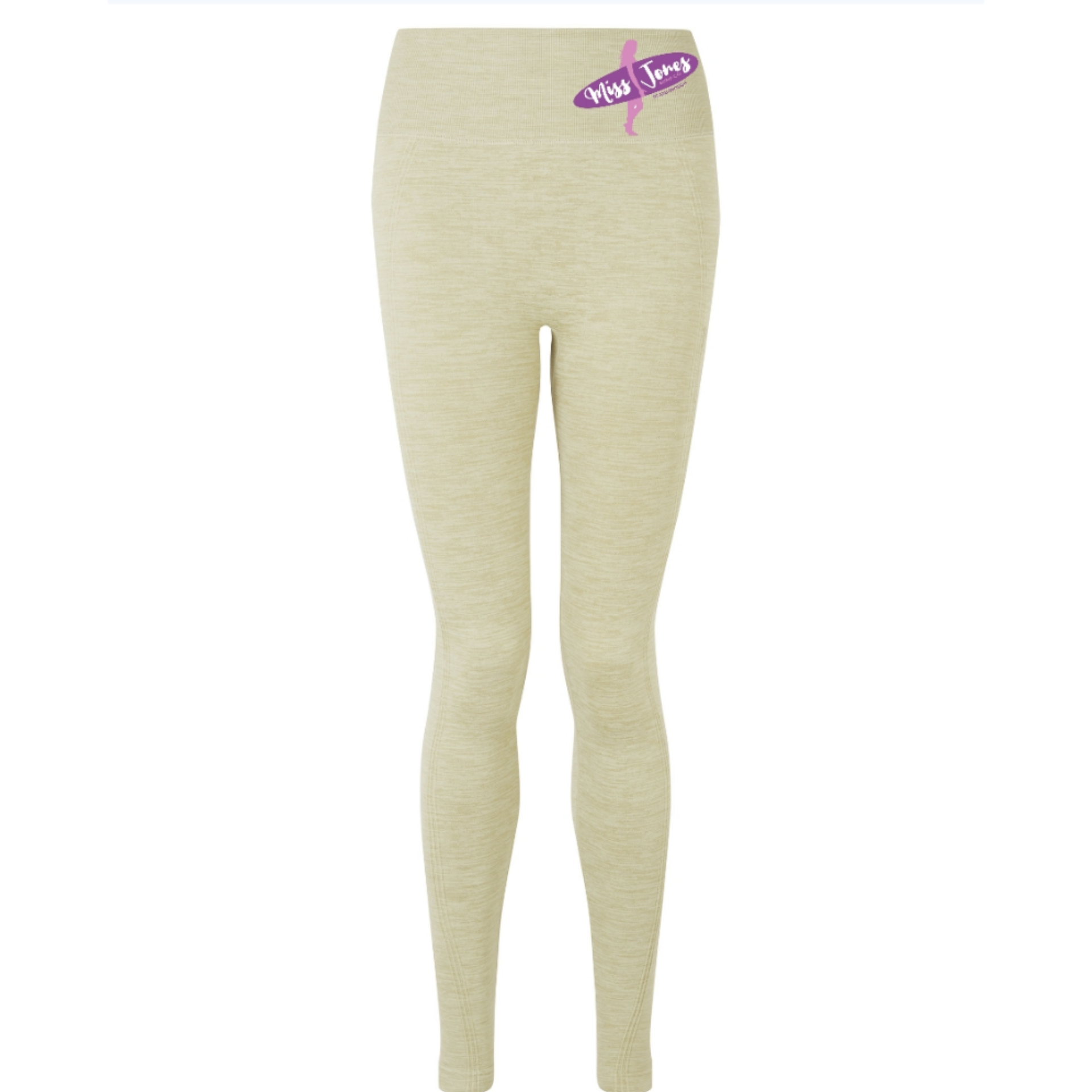 Miss Jones - Recycled Seamless Flex Leggings  - Sage Green Melange