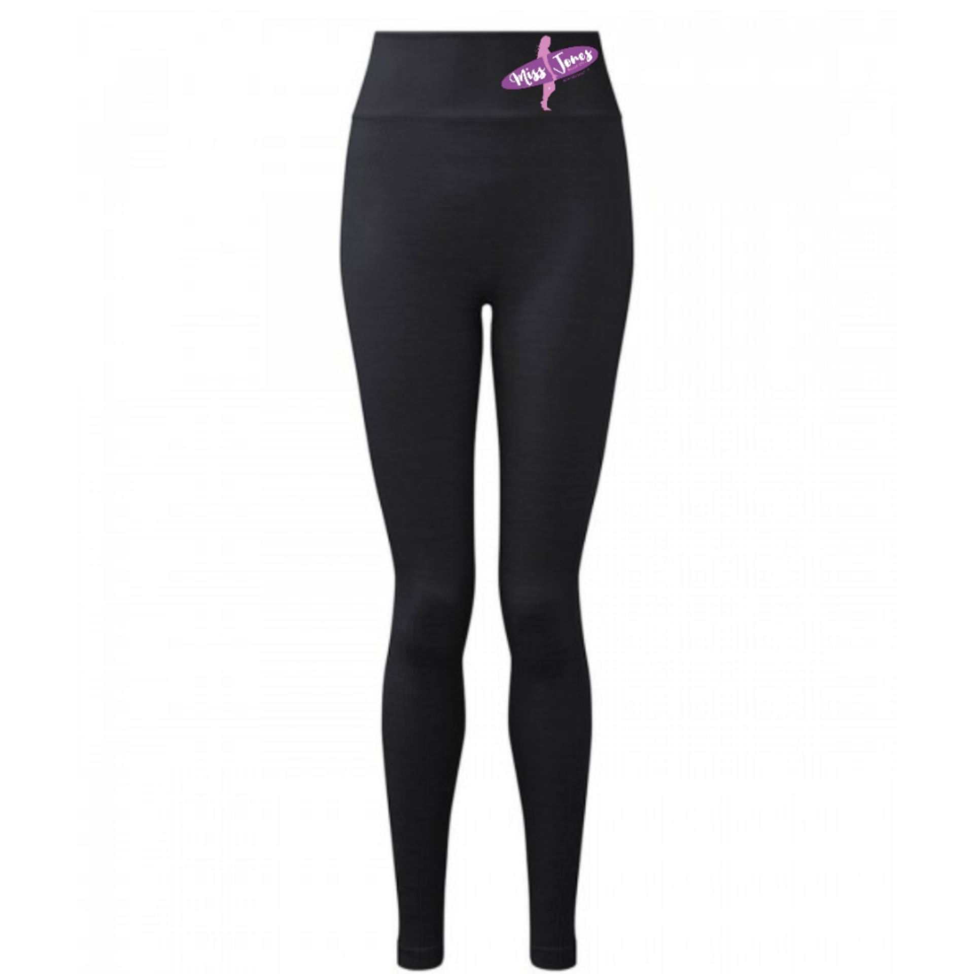 Miss Jones - Recycled Seamless Flex Leggings  - Black