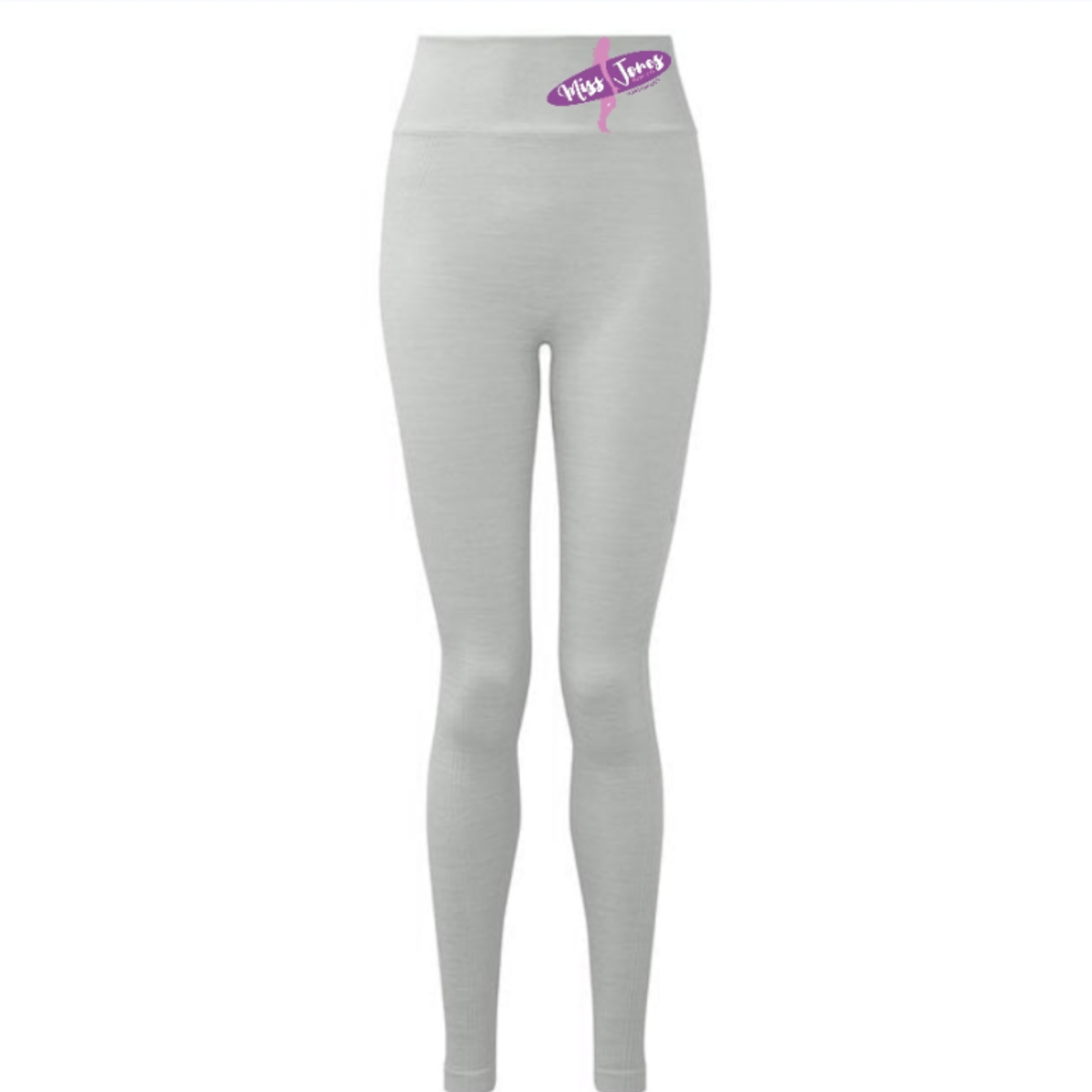Miss Jones - Recycled Seamless Flex Leggings  - Cool Grey Melange