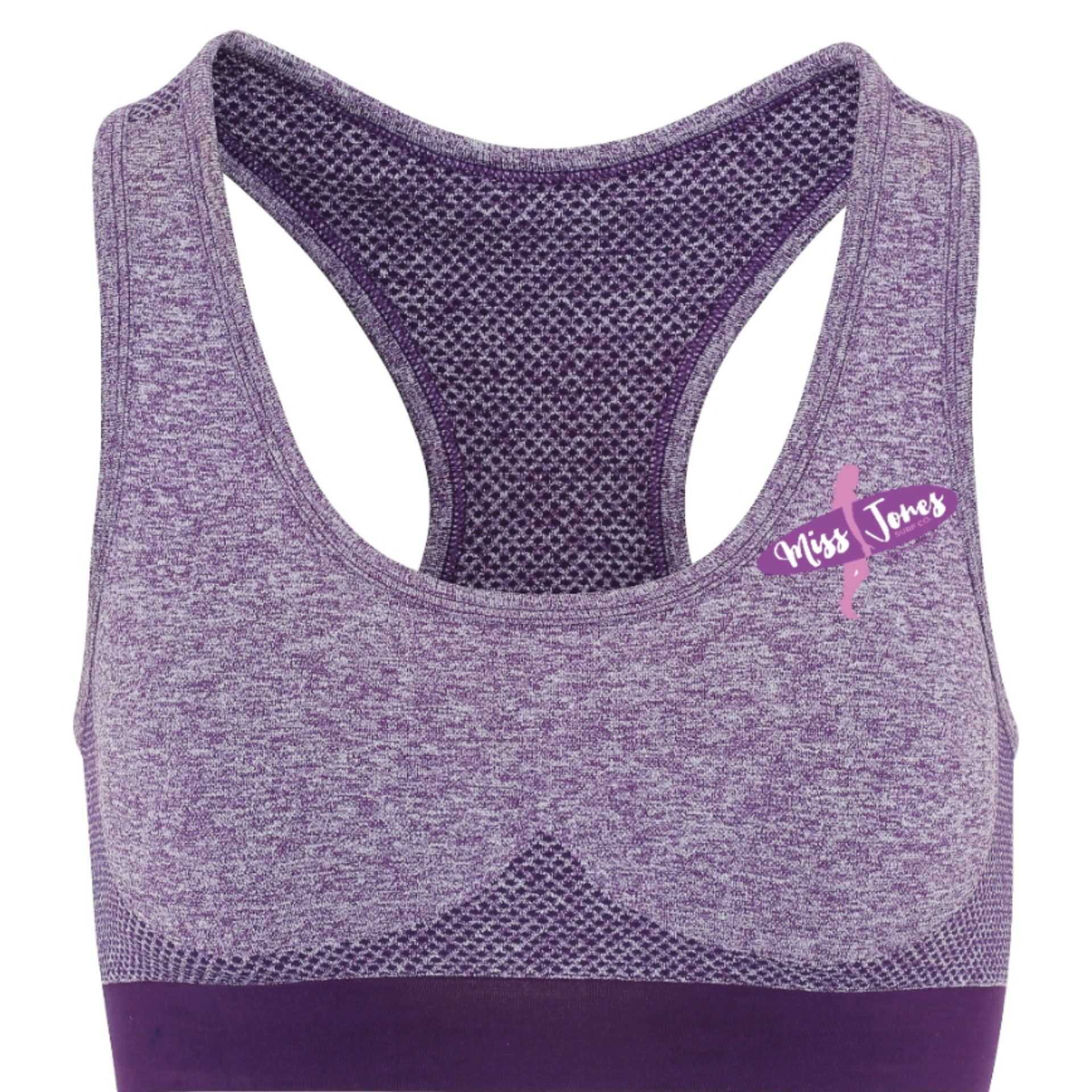 Miss Jones - Seamless 3D Sports Bra - Purple